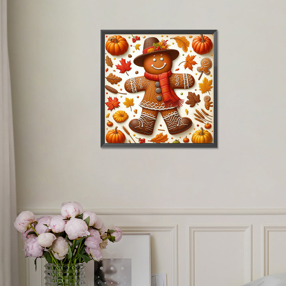 Gingerbread Man - Full Square Drill Diamond Painting 30*30CM