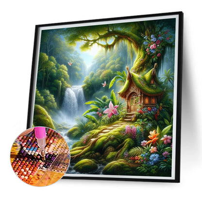 Forest Cabin - Full Square Drill Diamond Painting 30*30CM