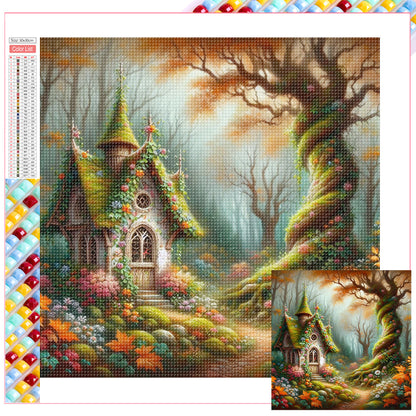 Forest Cabin - Full Square Drill Diamond Painting 30*30CM