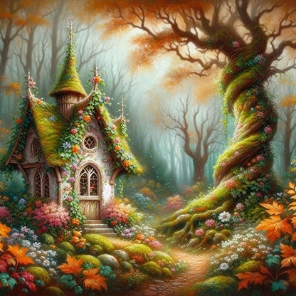 Forest Cabin - Full Square Drill Diamond Painting 30*30CM