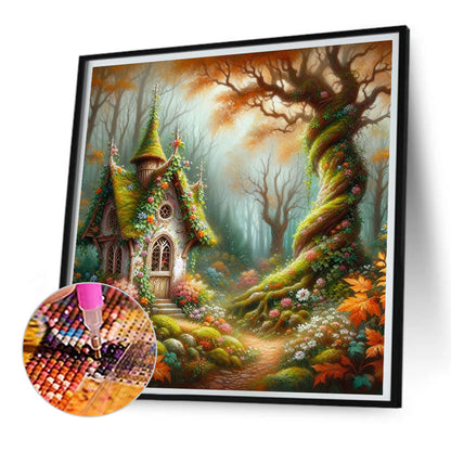 Forest Cabin - Full Square Drill Diamond Painting 30*30CM