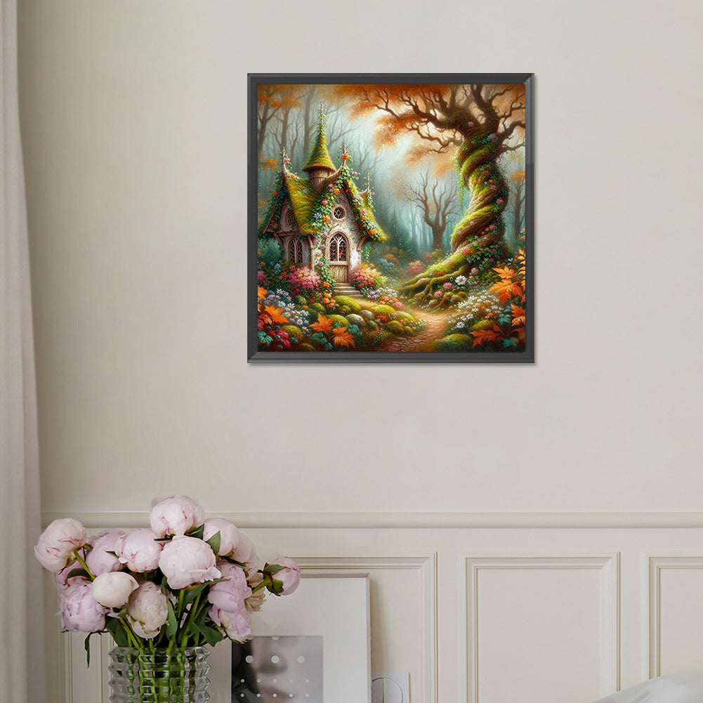 Forest Cabin - Full Square Drill Diamond Painting 30*30CM