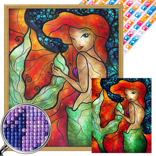 Mermaid - Full AB Square Drill Diamond Painting 40*50CM