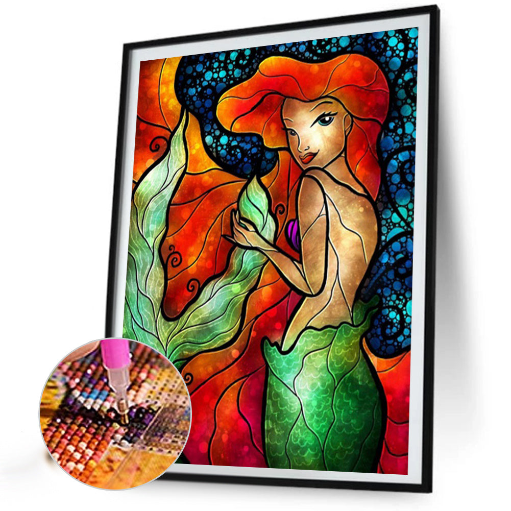 Mermaid - Full AB Square Drill Diamond Painting 40*50CM