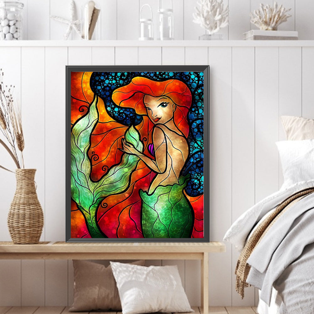 Mermaid - Full AB Square Drill Diamond Painting 40*50CM