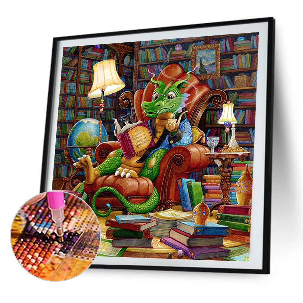 Little Dragon - Full AB Square Drill Diamond Painting 40*40CM