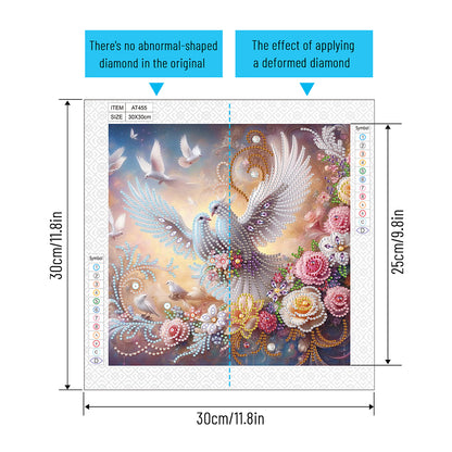 Pigeon - Special Shaped Drill Diamond Painting 30*30CM