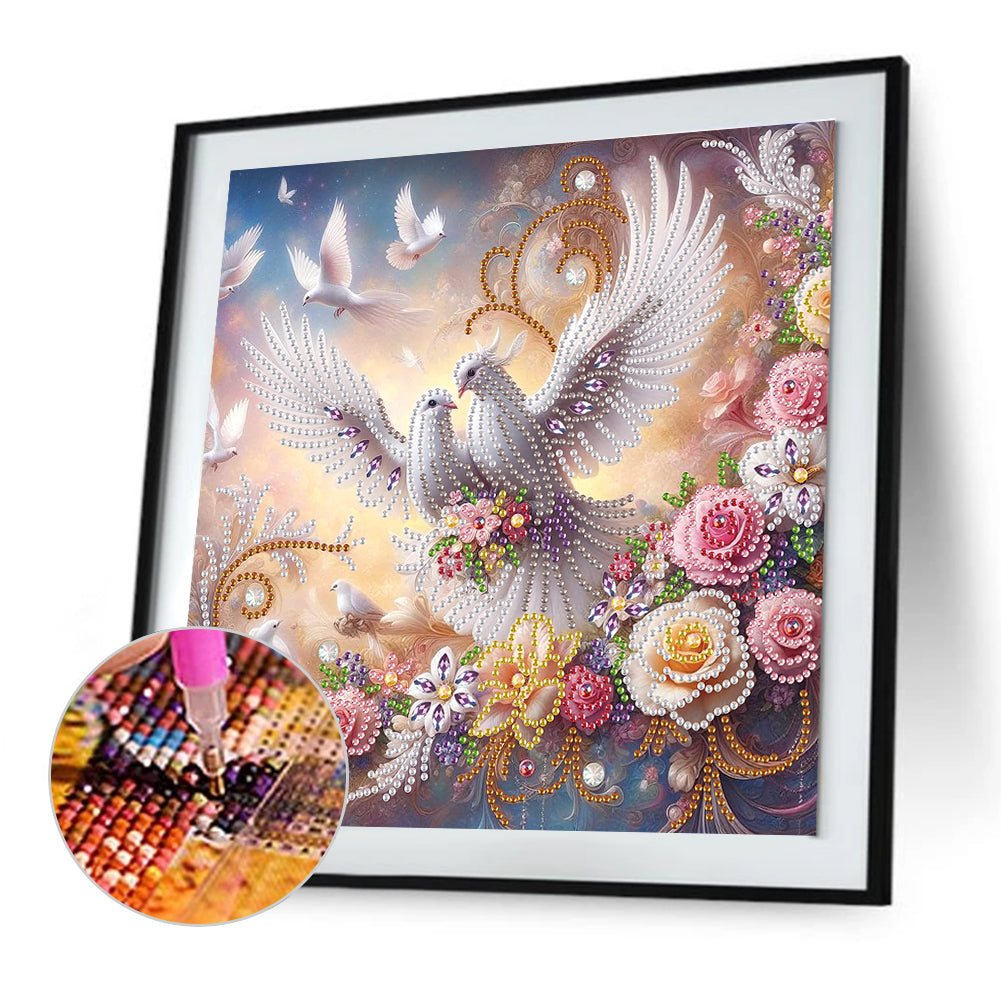 Pigeon - Special Shaped Drill Diamond Painting 30*30CM