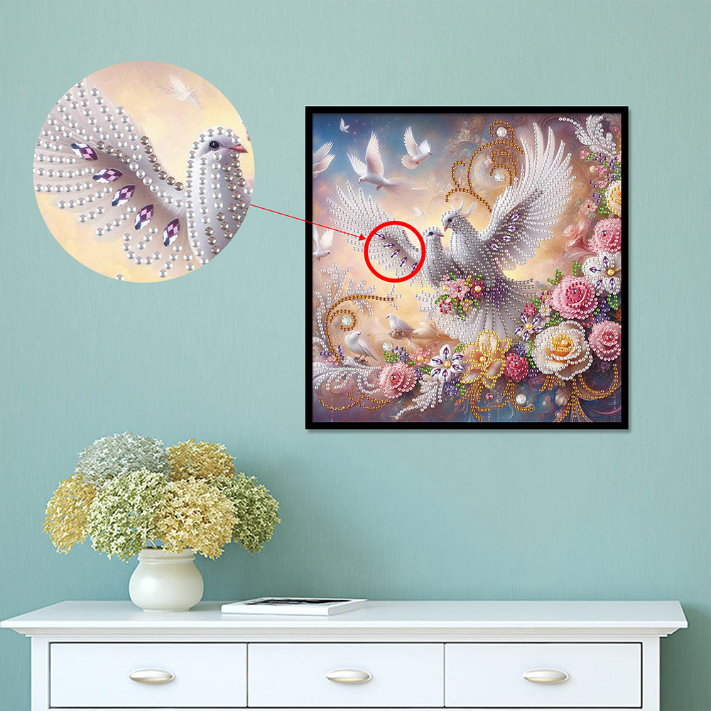 Pigeon - Special Shaped Drill Diamond Painting 30*30CM