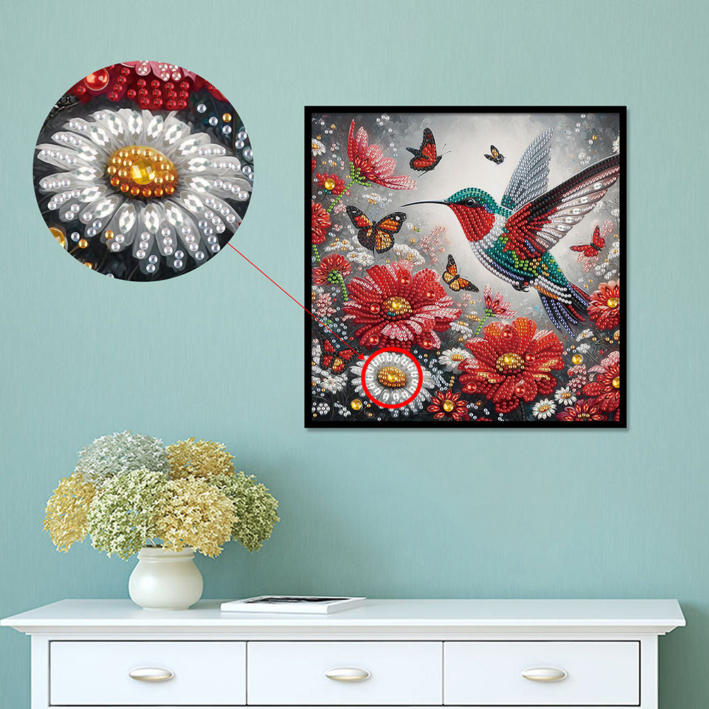 Hummingbird - Special Shaped Drill Diamond Painting 30*30CM