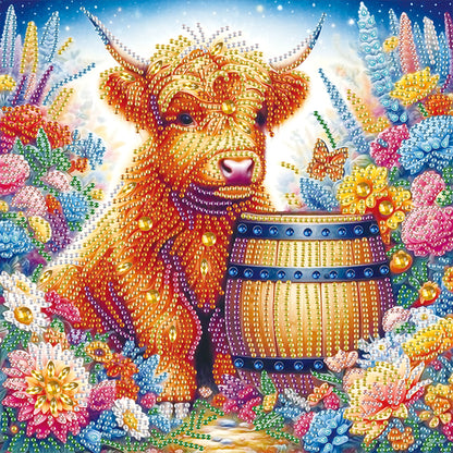 Highland Yak - Special Shaped Drill Diamond Painting 30*30CM