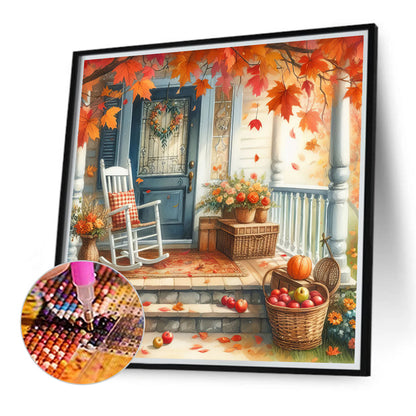 Autumn Courtyard - Full Round Drill Diamond Painting 40*40CM