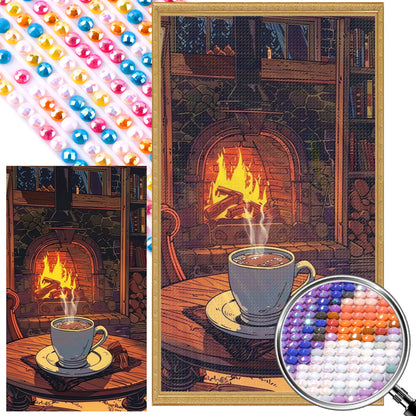 Cozy Winter Night - Full AB Round Drill Diamond Painting 40*70CM