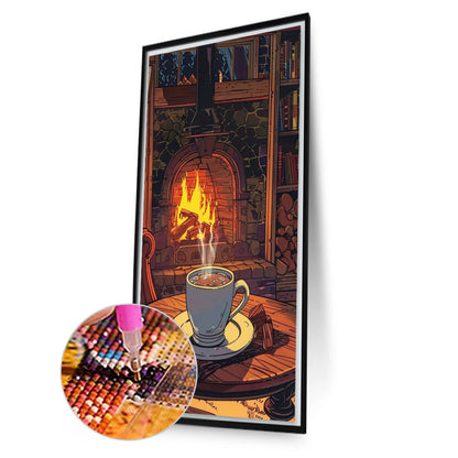 Cozy Winter Night - Full AB Round Drill Diamond Painting 40*70CM