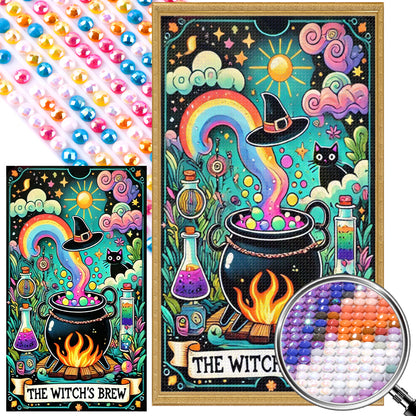 Witch'S Potion - Full AB Round Drill Diamond Painting 40*70CM