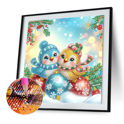 Christmas Bird - Special Shaped Drill Diamond Painting 30*30CM