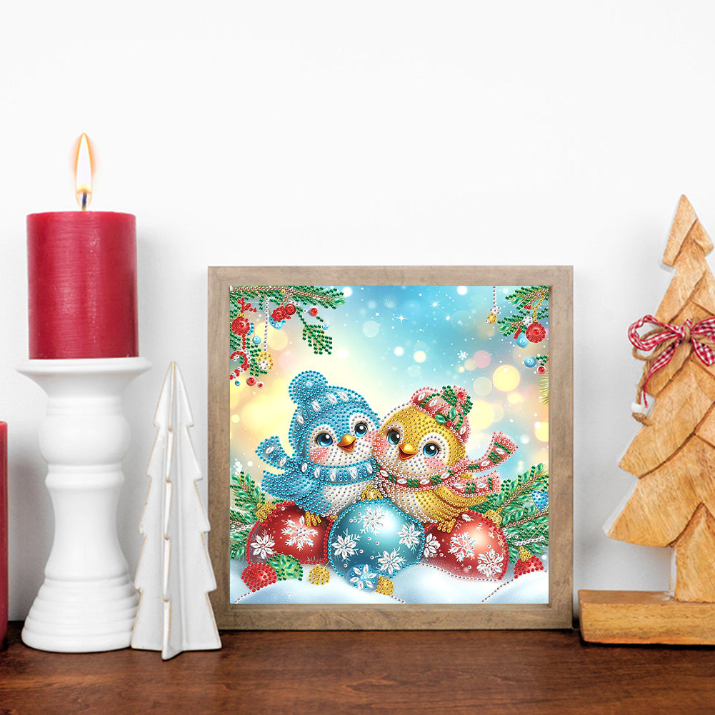 Christmas Bird - Special Shaped Drill Diamond Painting 30*30CM