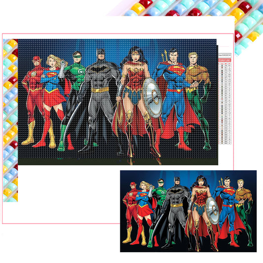 Justice League - Full Square Drill Diamond Painting 50*30CM