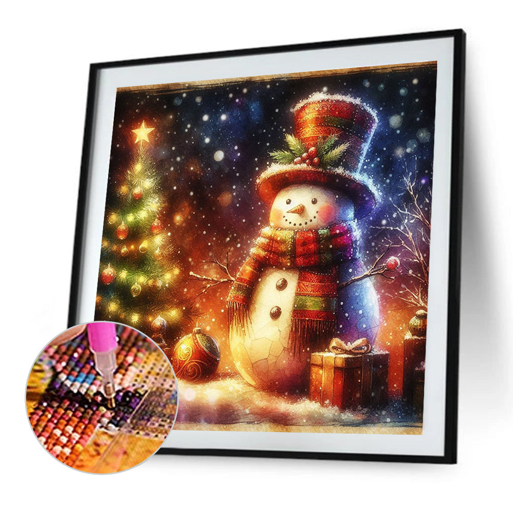 Snowman - Full Square Drill Diamond Painting 30*30CM