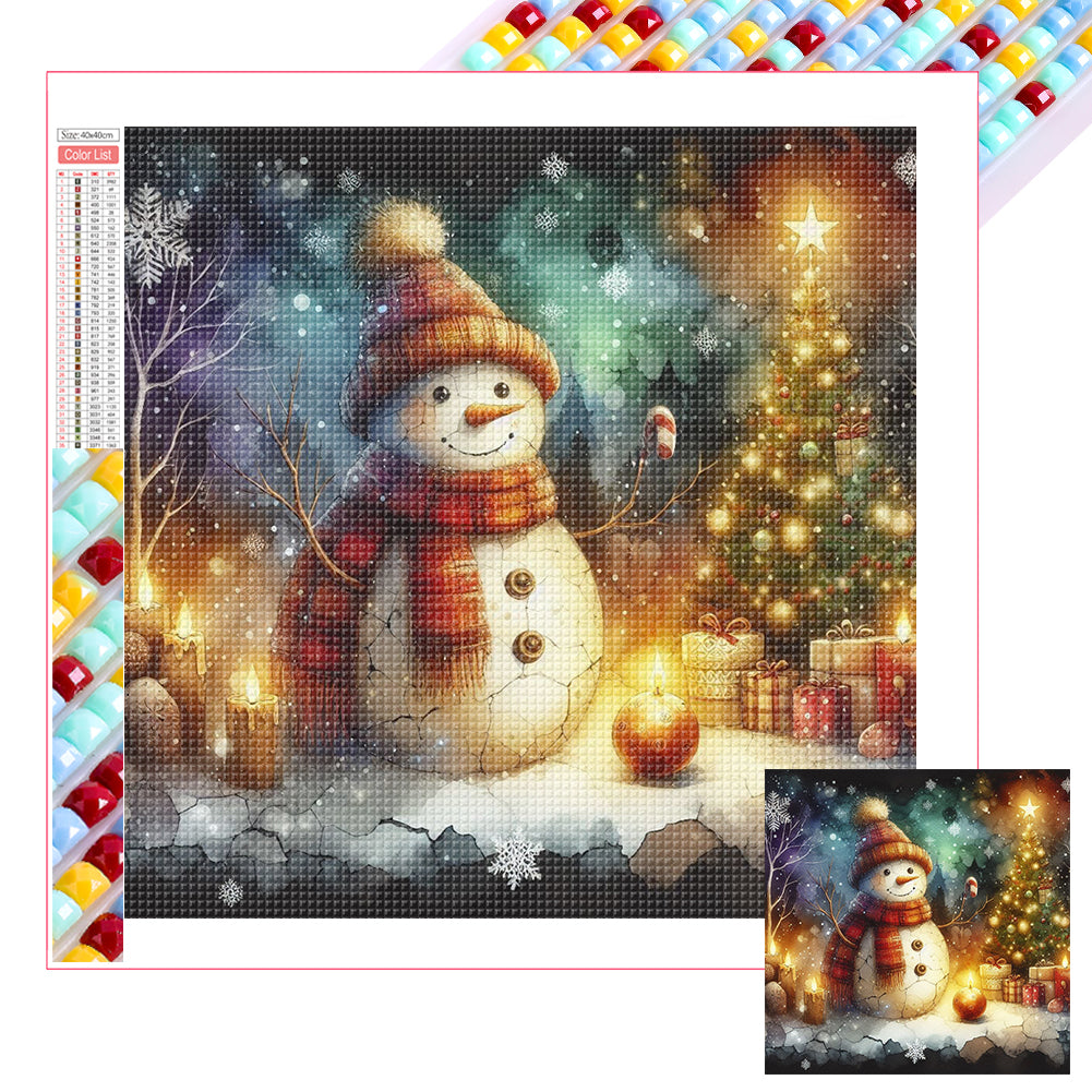 Snowman - Full Square Drill Diamond Painting 30*30CM