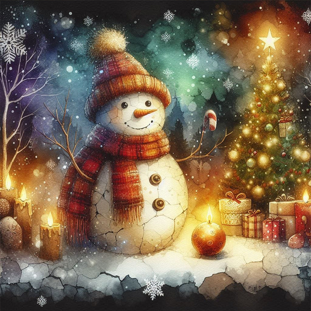 Snowman - Full Square Drill Diamond Painting 30*30CM