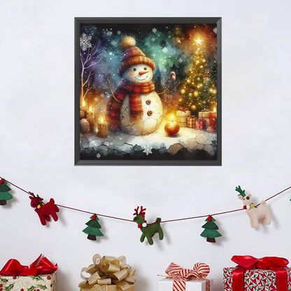 Snowman - Full Square Drill Diamond Painting 30*30CM