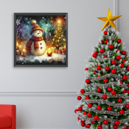 Snowman - Full Square Drill Diamond Painting 30*30CM