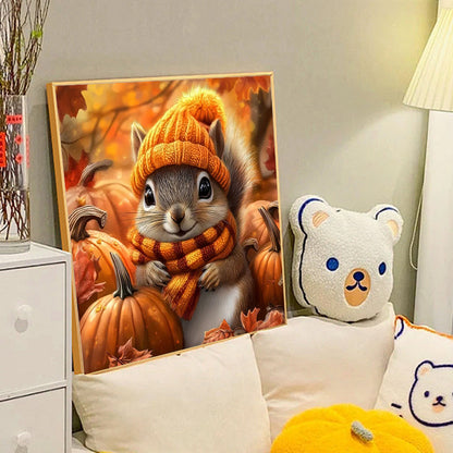 Squirrel - Full Round Drill Diamond Painting 40*40CM