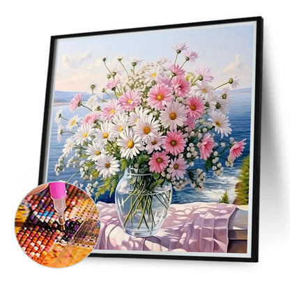 Flowers And Grass - Full Round Drill Diamond Painting 40*40CM