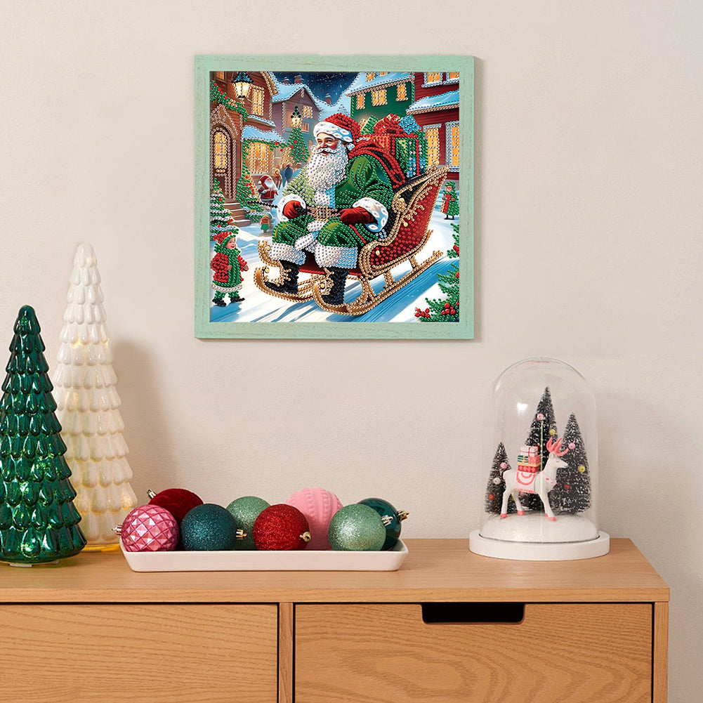 Santa Claus - Special Shaped Drill Diamond Painting 30*30CM