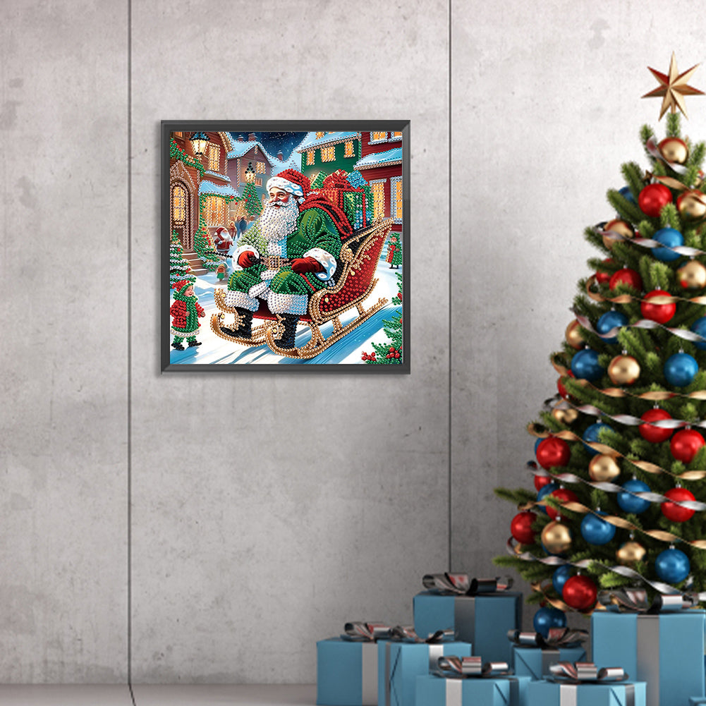 Santa Claus - Special Shaped Drill Diamond Painting 30*30CM