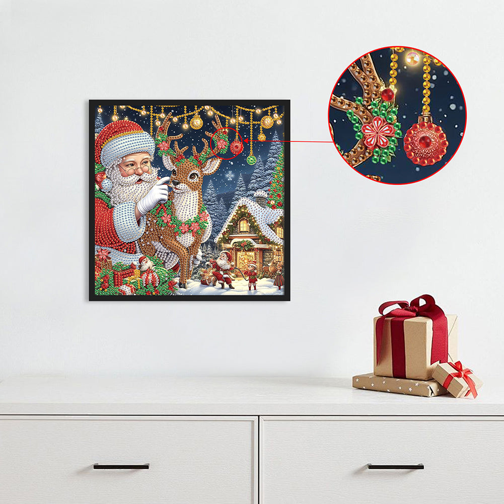 Santa Claus - Special Shaped Drill Diamond Painting 30*30CM