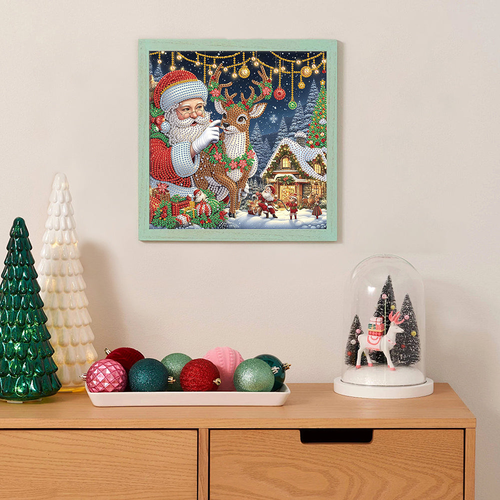 Santa Claus - Special Shaped Drill Diamond Painting 30*30CM