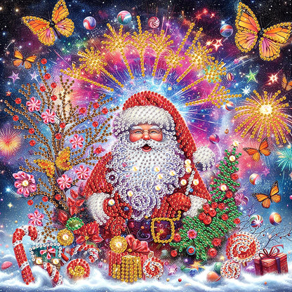 Santa Claus - Special Shaped Drill Diamond Painting 30*30CM