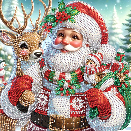 Santa Claus - Special Shaped Drill Diamond Painting 30*30CM