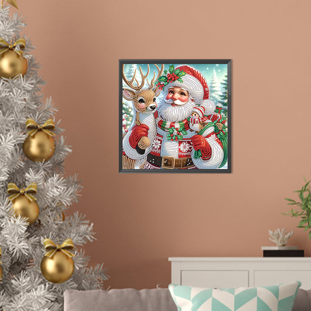 Santa Claus - Special Shaped Drill Diamond Painting 30*30CM