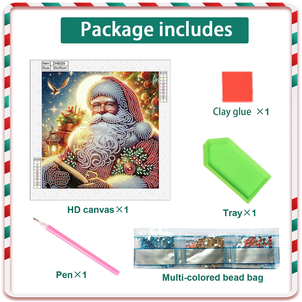 Santa Claus - Special Shaped Drill Diamond Painting 30*30CM