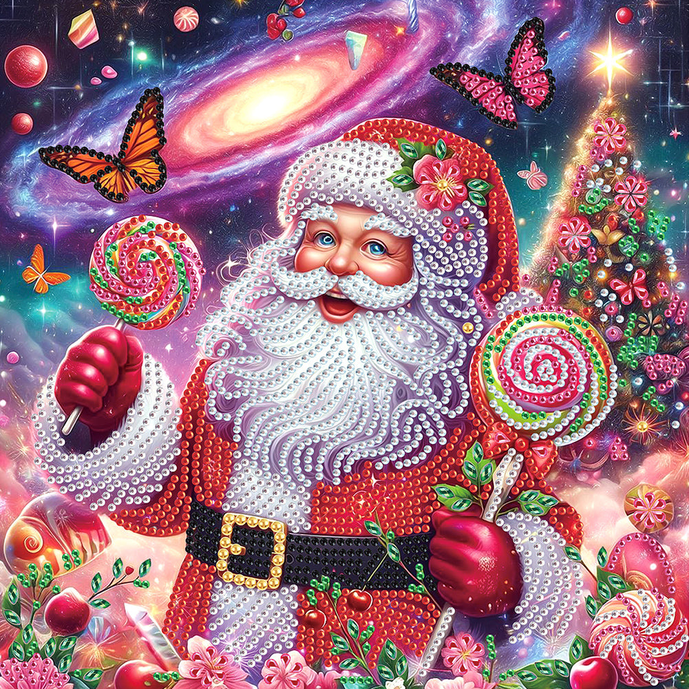 Santa Claus - Special Shaped Drill Diamond Painting 30*30CM