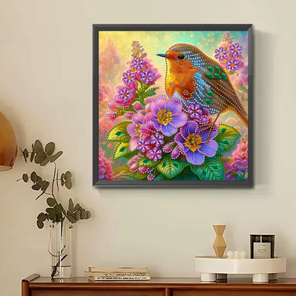 Birdsong And Flowers - Special Shaped Drill Diamond Painting 30*30CM