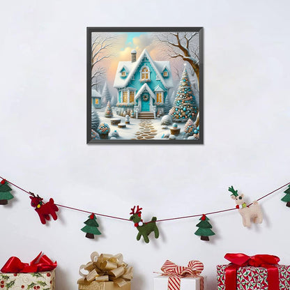 Christmas House - Full Round Drill Diamond Painting 40*40CM