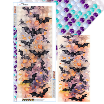 Halloween Bats - Full Round Drill Diamond Painting 30*70CM