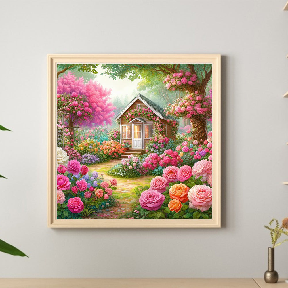 Rose Room - Full Round Drill Diamond Painting 30*30CM