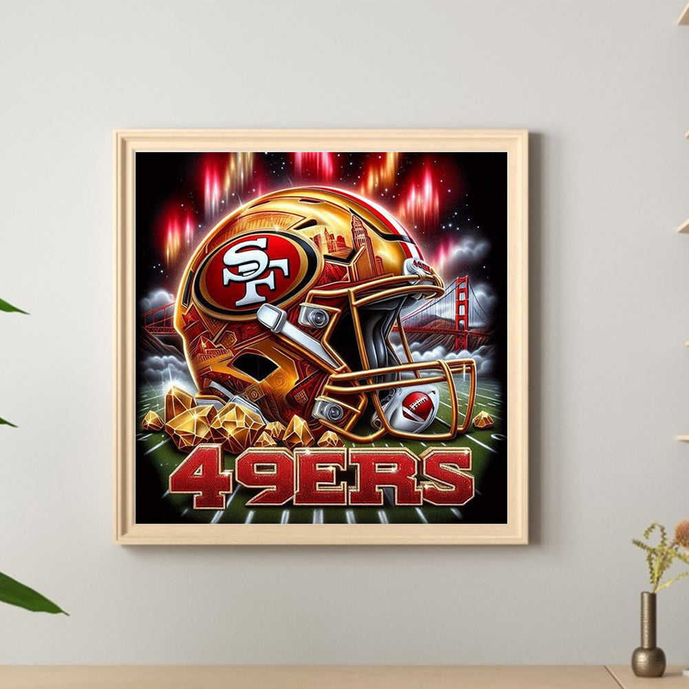 San Francisco 49Ers Helmet - Full Round Drill Diamond Painting 40*40CM