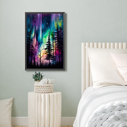 Colorful Aurora - Full Round Drill Diamond Painting 40*60CM