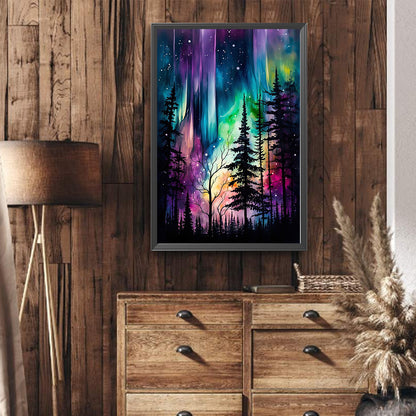 Colorful Aurora - Full Round Drill Diamond Painting 40*60CM