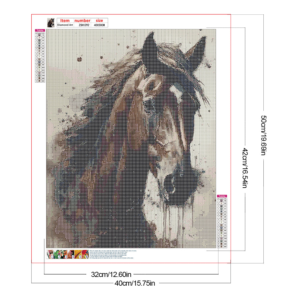 Horse - Full Round Drill Diamond Painting 40*50CM