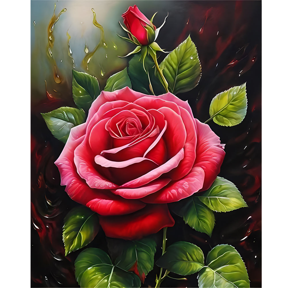 Rose - Full Round Drill Diamond Painting 40*50CM