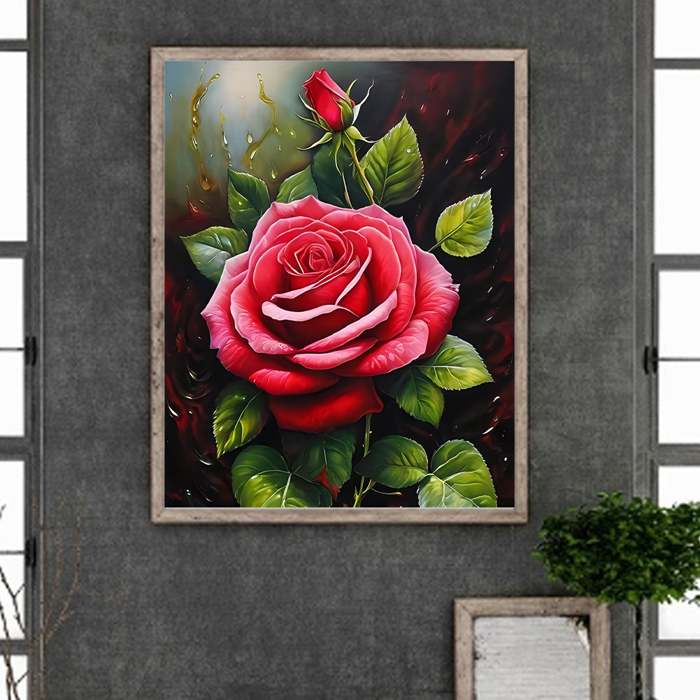 Rose - Full Round Drill Diamond Painting 40*50CM