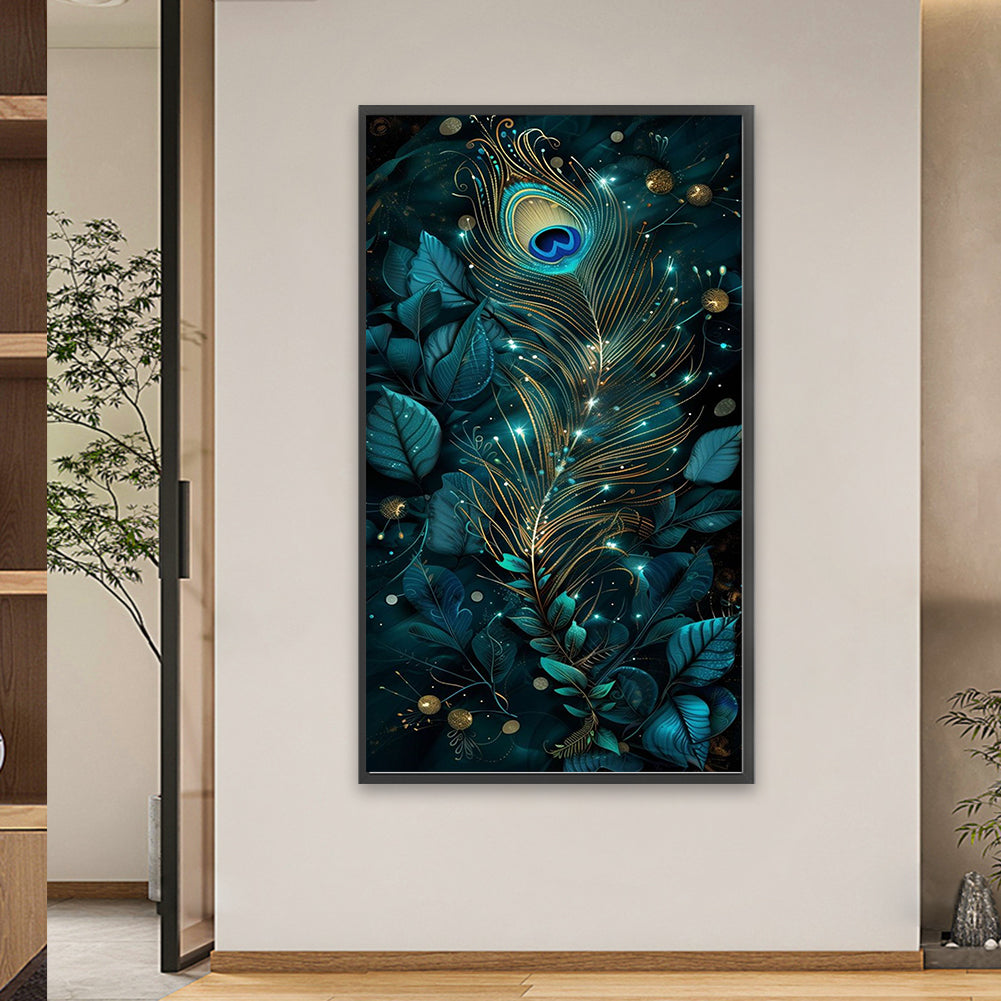 Beautiful Peacock - Full Round Drill Diamond Painting 40*70CM