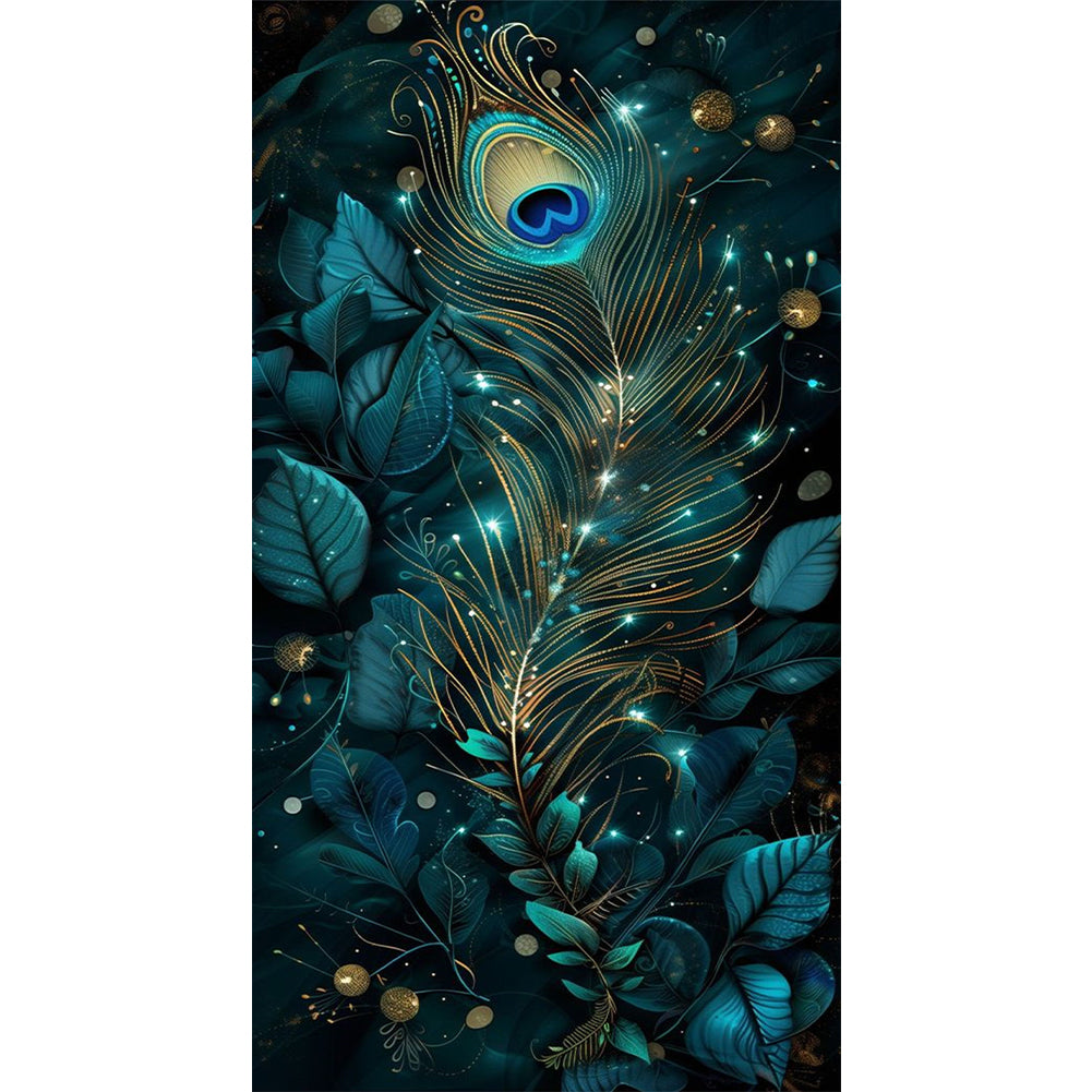 Beautiful Peacock - Full Round Drill Diamond Painting 40*70CM